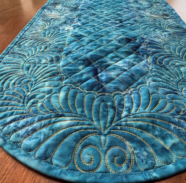 Feather Oval Table Runner Bundle Digital Bundles Patterns Sweet